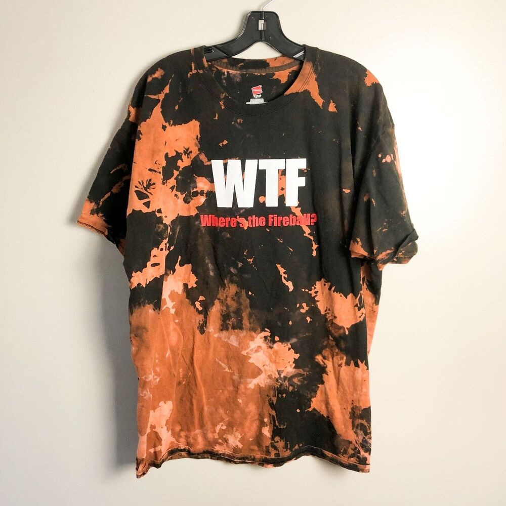 Fireball WTF Where's the Fireball Graphic T Shirt Hanes 2XL